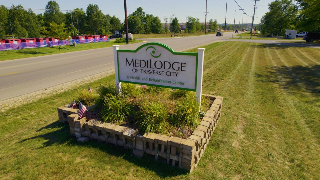 Medilodge of Traverse City Sign outside the building